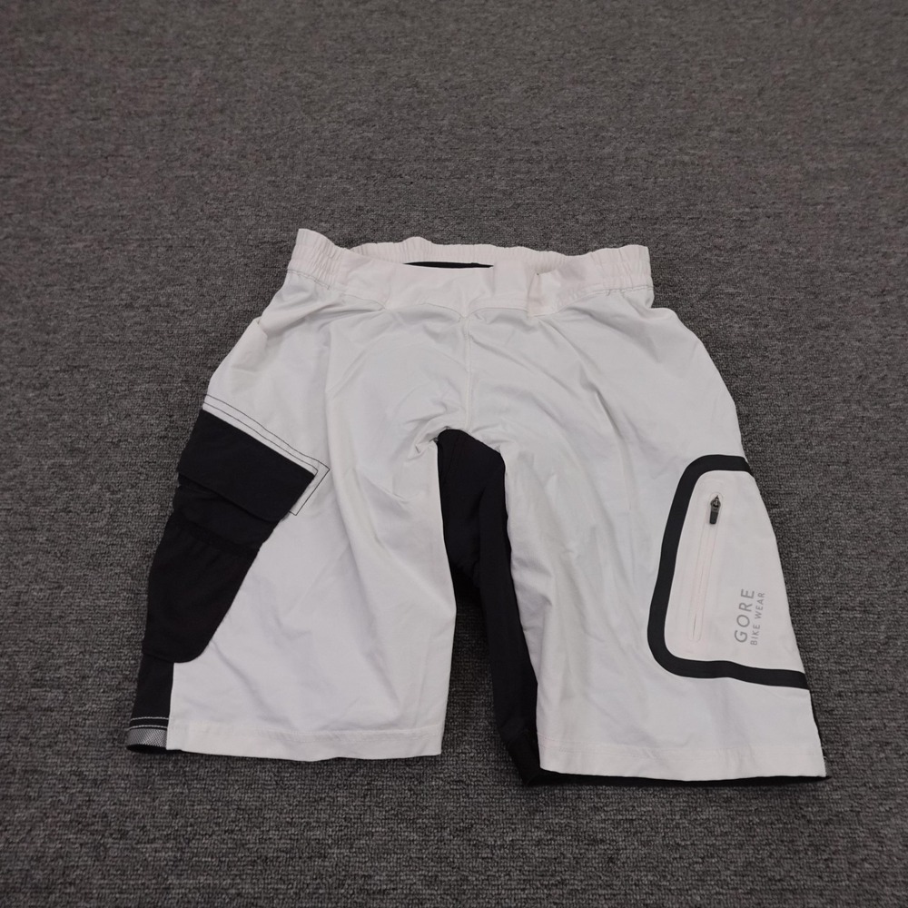 Gore Bike Wear Shorts Mens Medium White Black Padded Cycling Chamois 11 Inseam